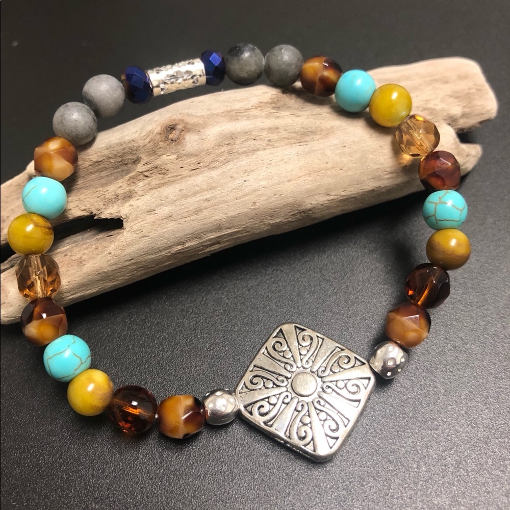 Multicolored Medallion Bracelet - image 4